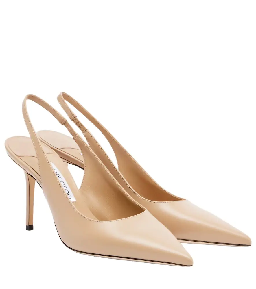 Jimmy Choo Love leather slingback pumps