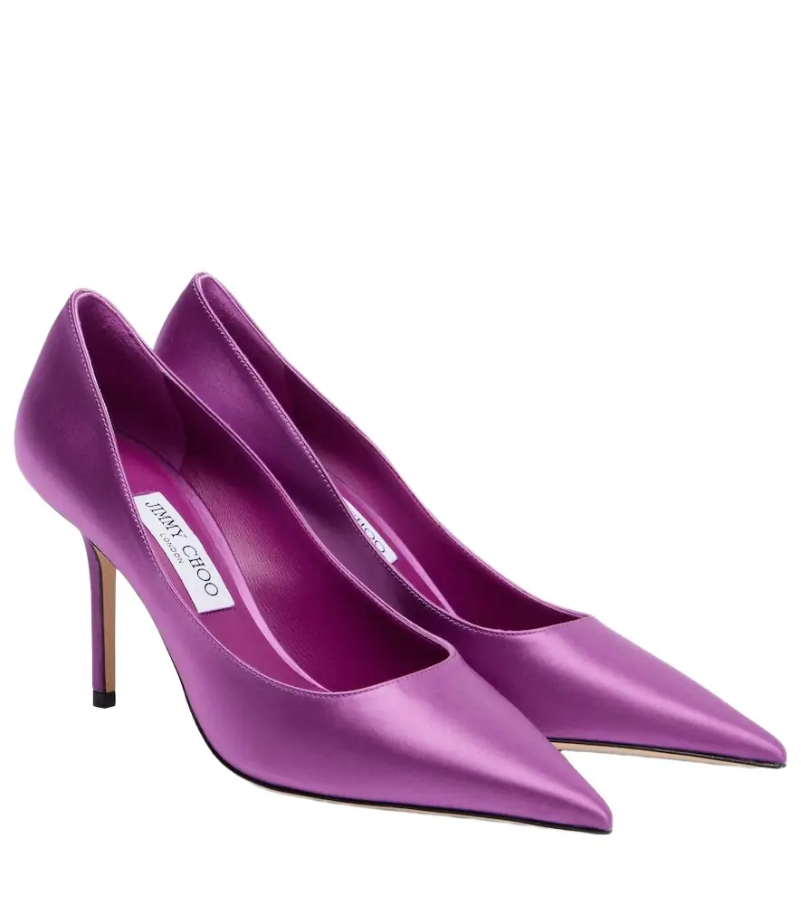Jimmy Choo Love 85 satin pumps