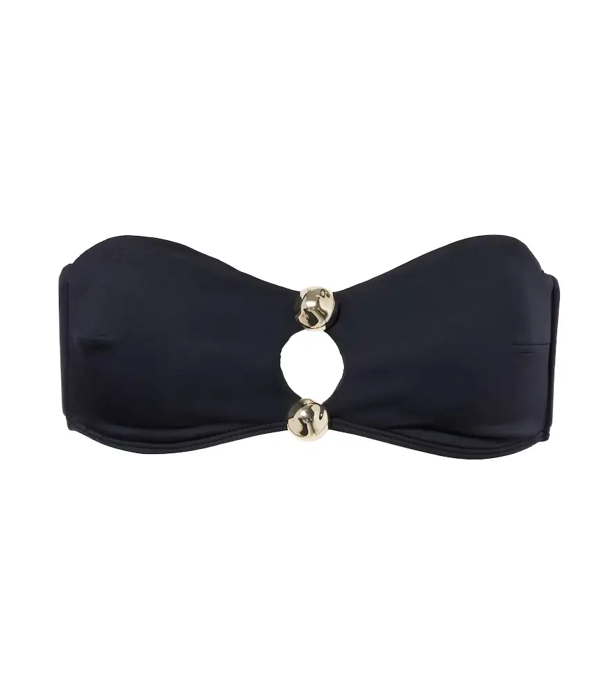 Simkhai Embellished cutout bikini top