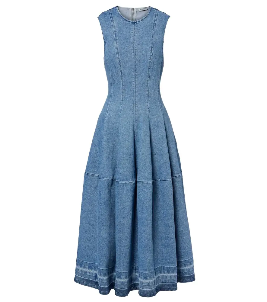 Simkhai Bowen denim maxi dress