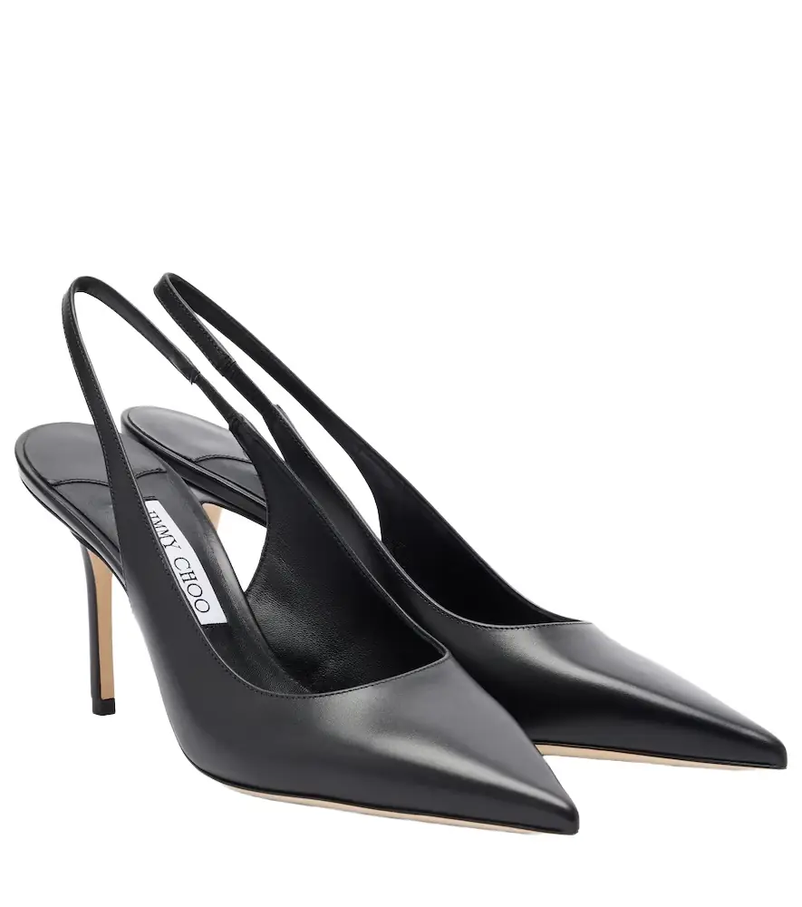 Jimmy Choo Love leather slingback pumps