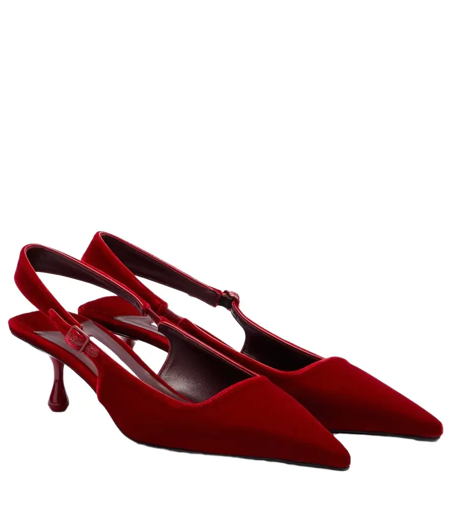 Jimmy Choo Amel velvet slingback pumps