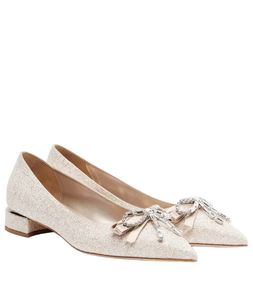 Jimmy Choo Auria embellished ballet flats