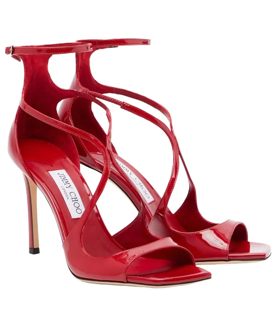 Jimmy Choo Azia 95 patent leather sandals