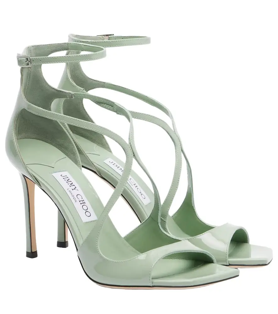 Jimmy Choo Azia patent leather sandals