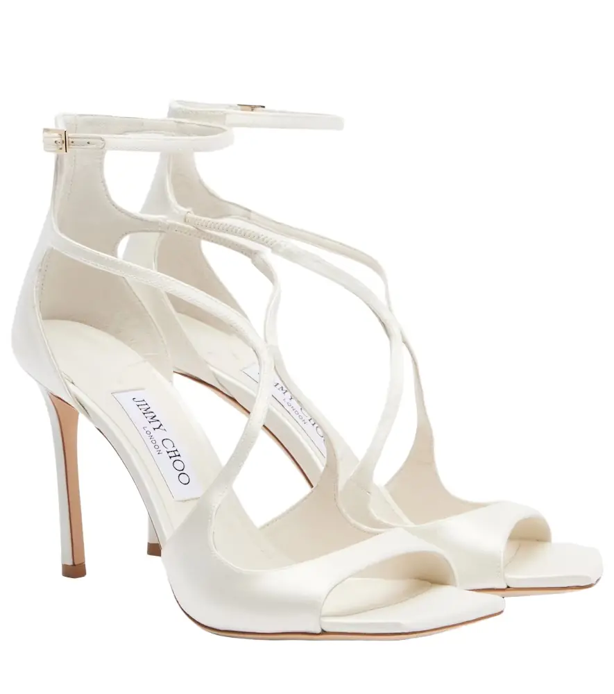 Jimmy Choo Azia 95 satin sandals