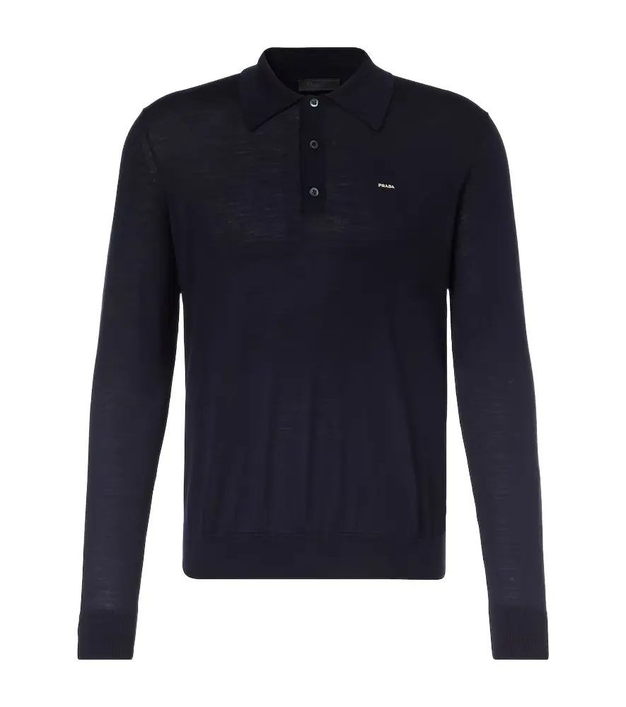 Prada Virgin wool polo sweater