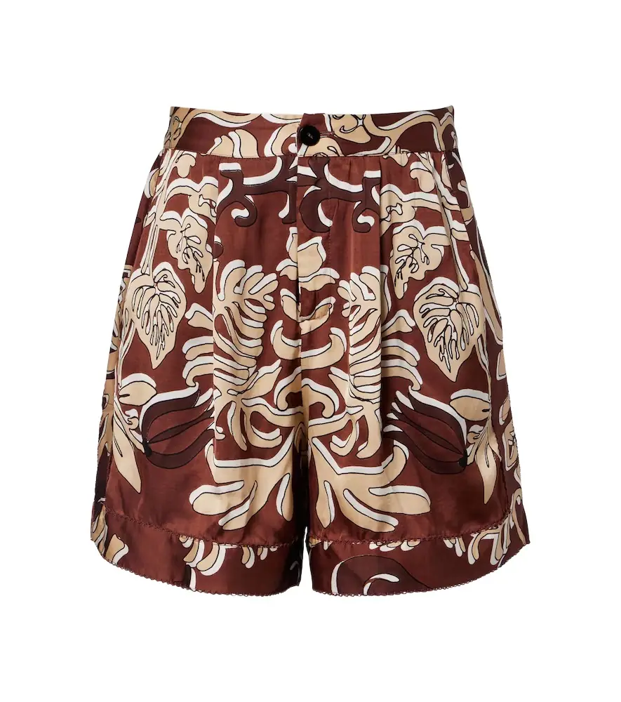 Poupette St Barth Isabelle printed high-rise shorts