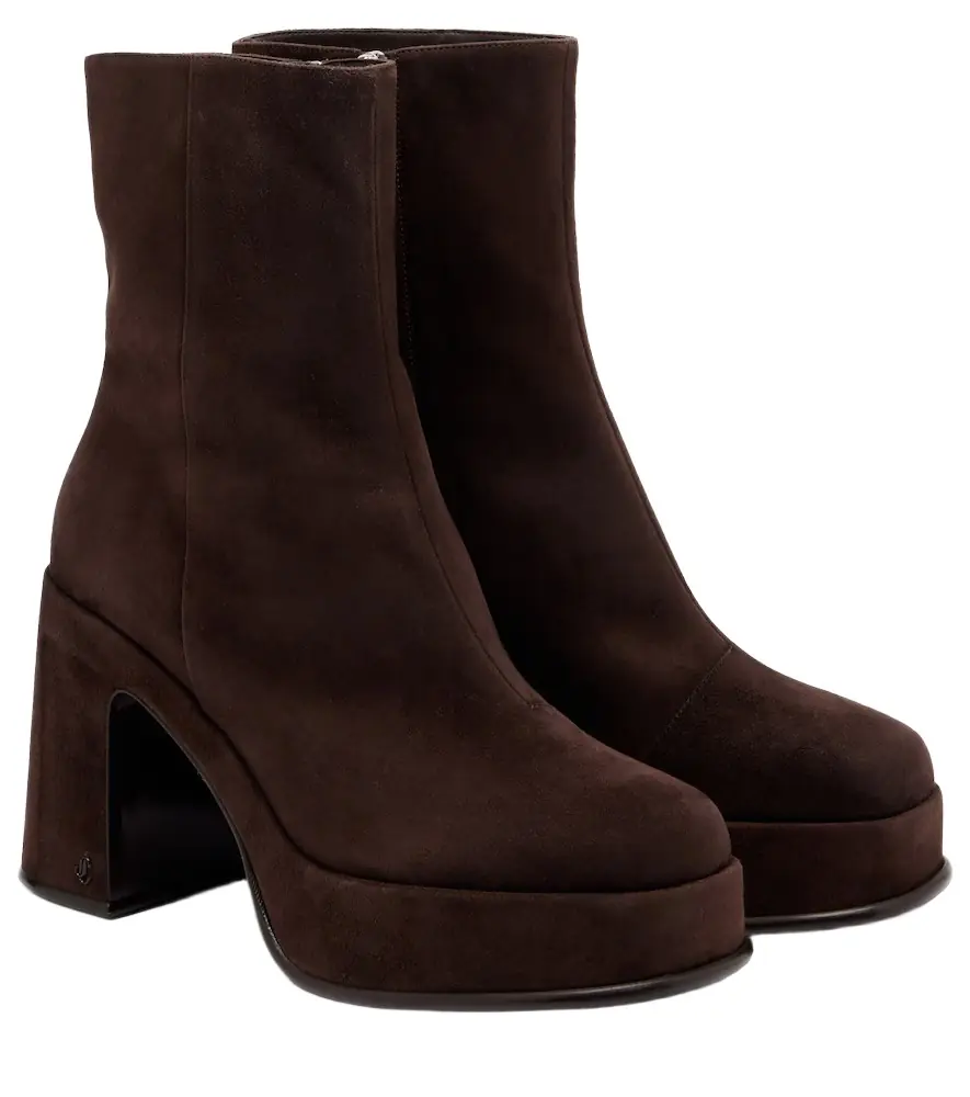 Jimmy Choo Hadi suede platform ankle boots