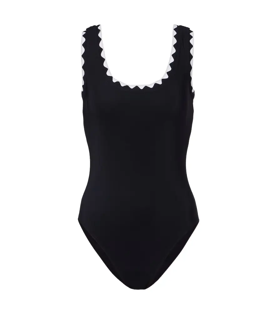 Karla Colletto Lia scalloped swimsuit