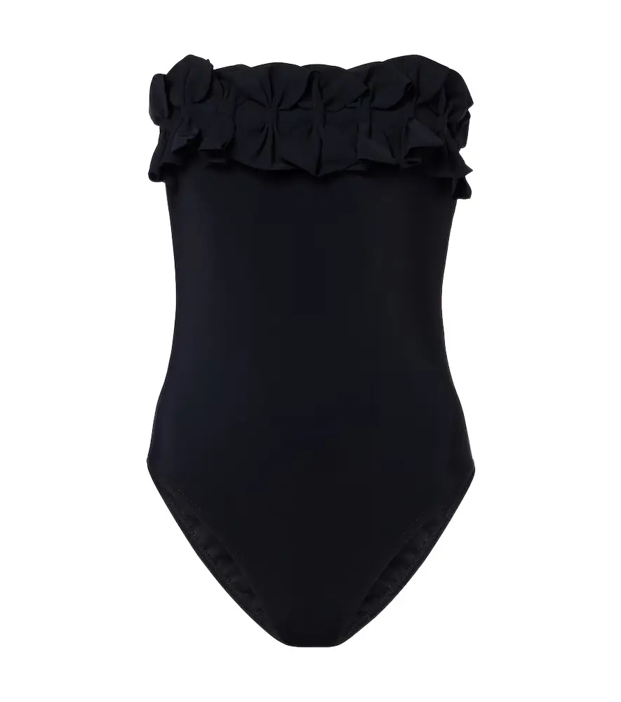 Karla Colletto Freya bow-detail bandeau swimsuit