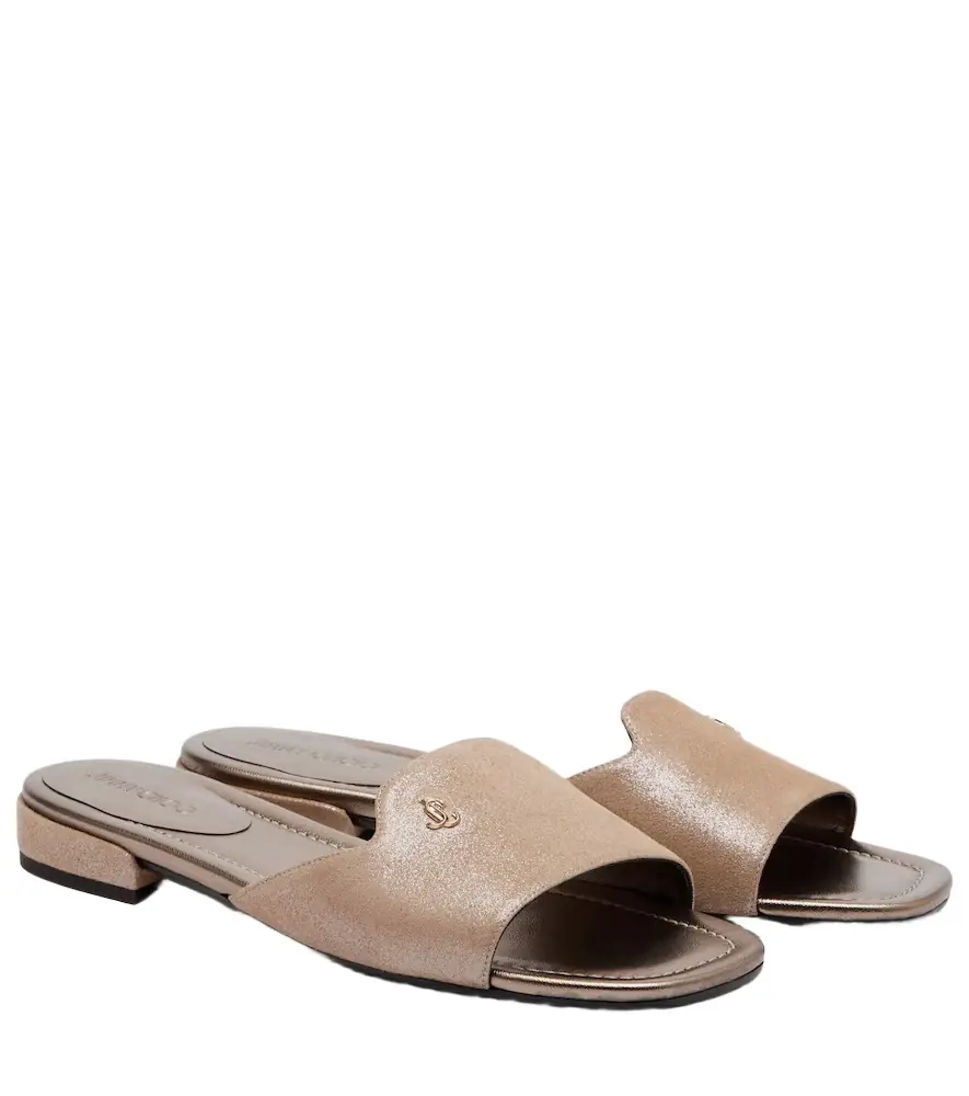 Jimmy Choo Dina leather slides