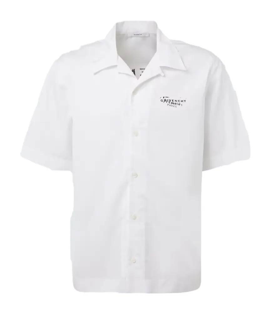 Givenchy Logo cotton poplin bowling shirt