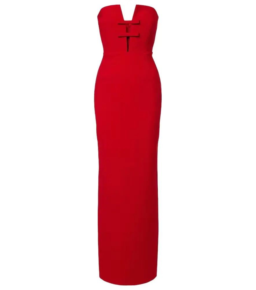 The New Arrivals Ilkyaz Ozel Noa bow-detail strapless gown