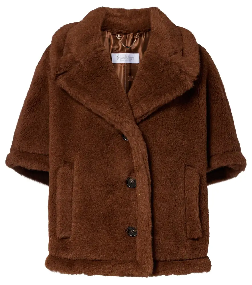 Max Mara Corvino teddy cape