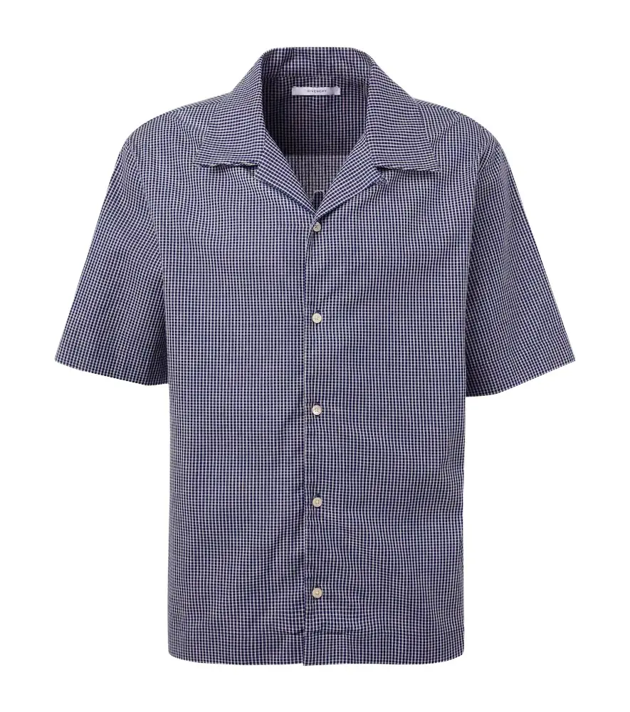 Givenchy Checked cotton bowling shirt