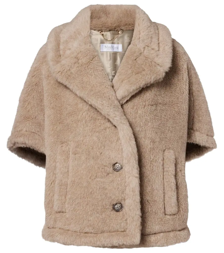 Max Mara Corvino teddy cape