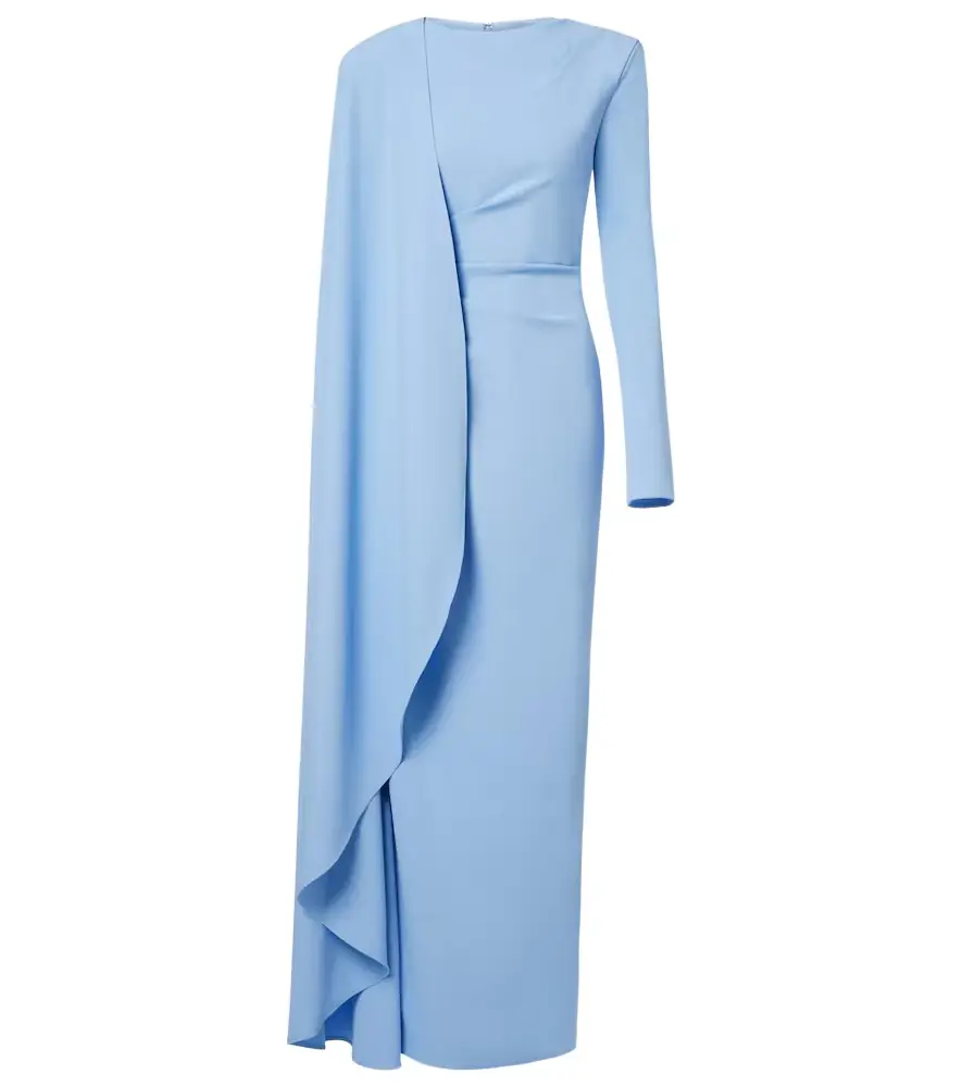 Rachel Gilbert Dion caped draped gown