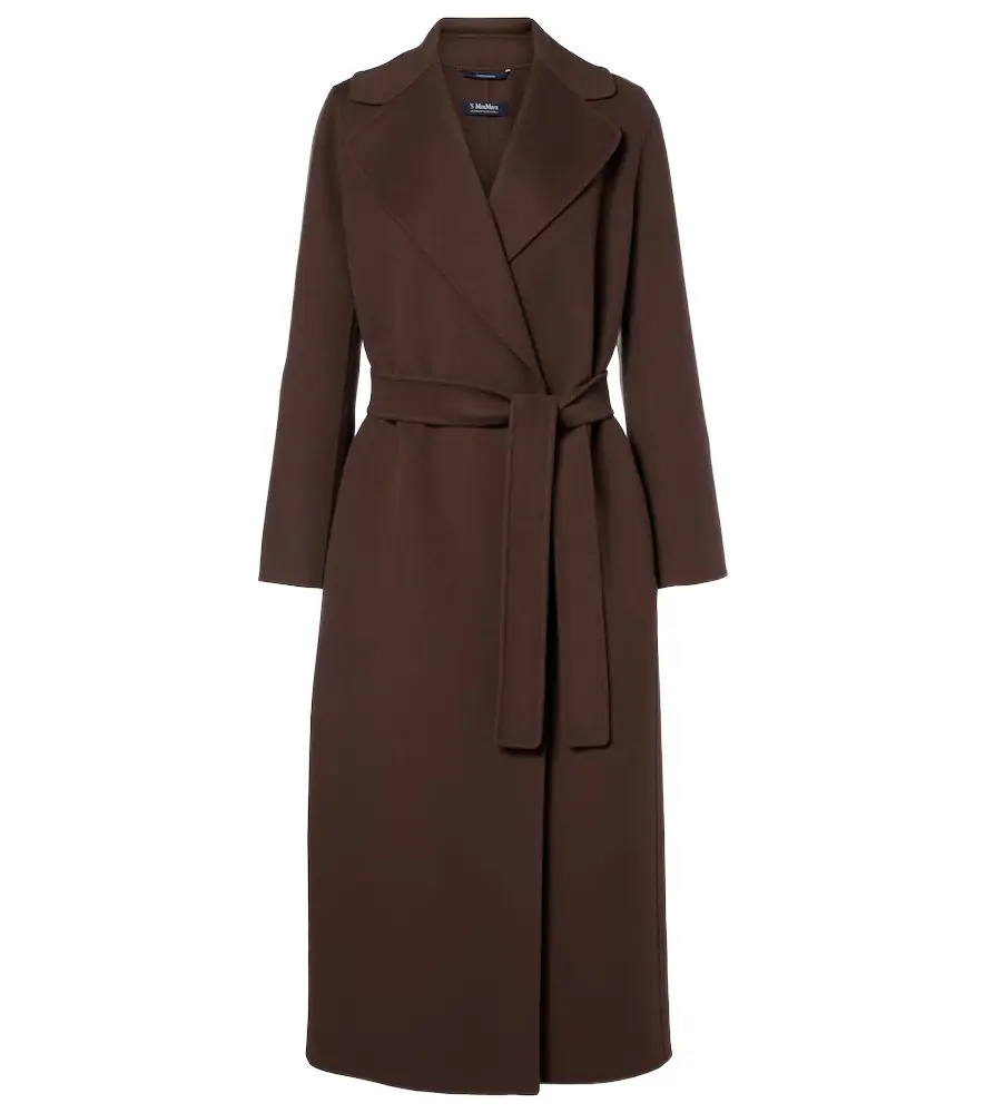 'S Max Mara Poldo virgin wool wrap coat