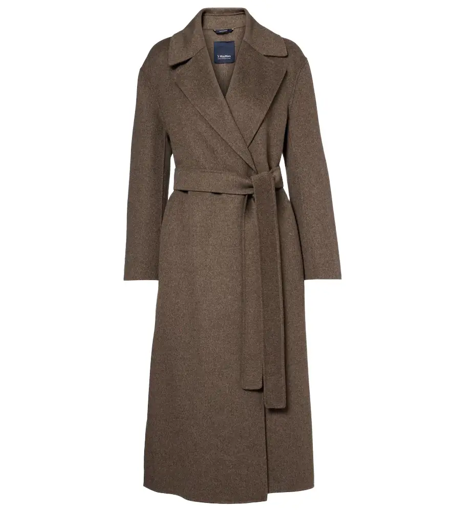 'S Max Mara Luna virgin wool wrap coat