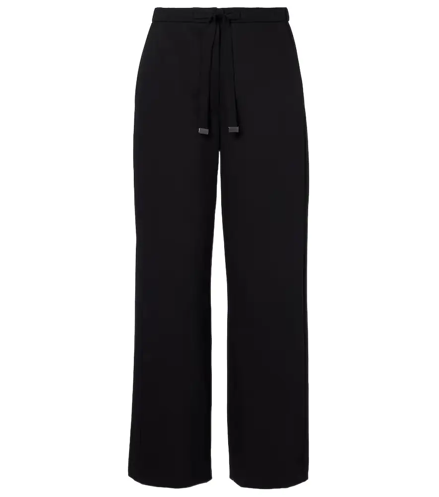 'S Max Mara Argenta virgin wool crêpe wide-leg pants