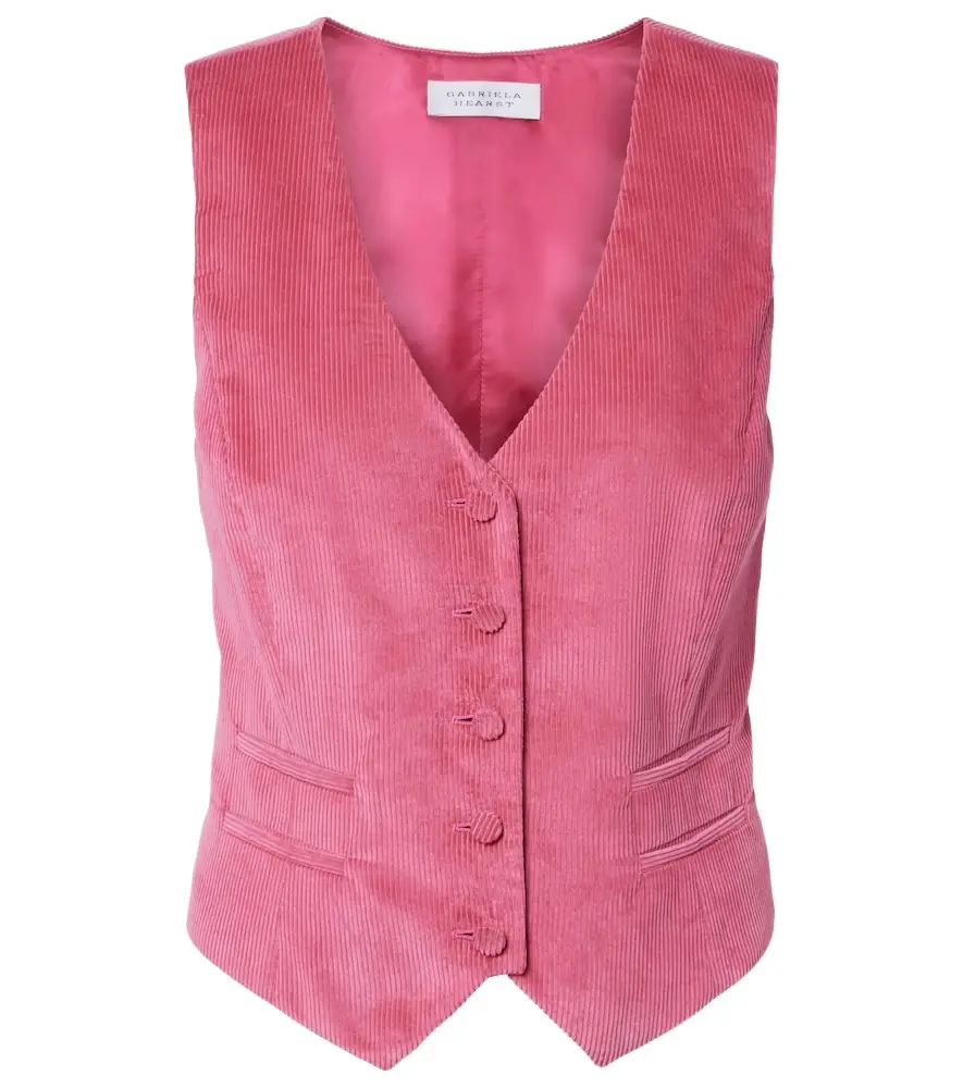Gabriela Hearst Coleridge cotton corduroy vest