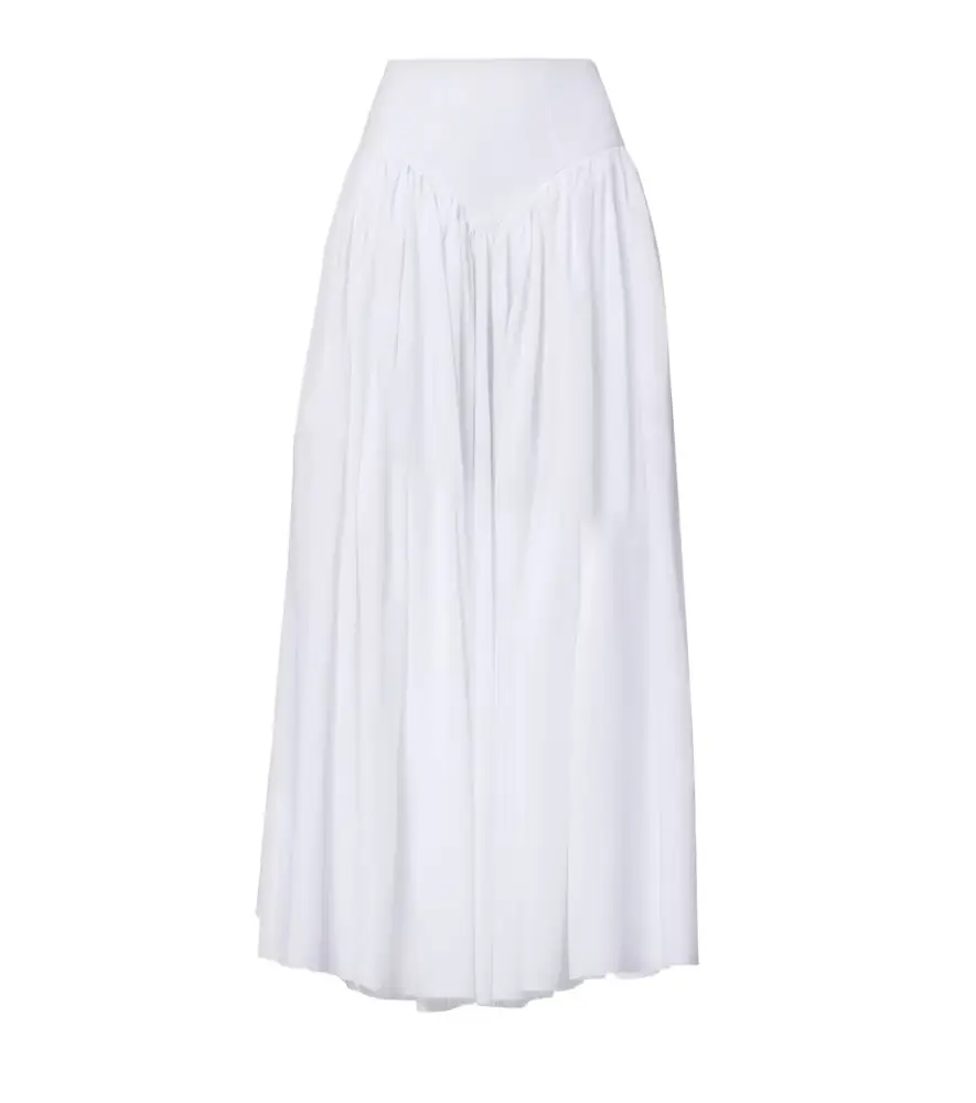 Gabriela Hearst Juniper gathered linen midi skirt