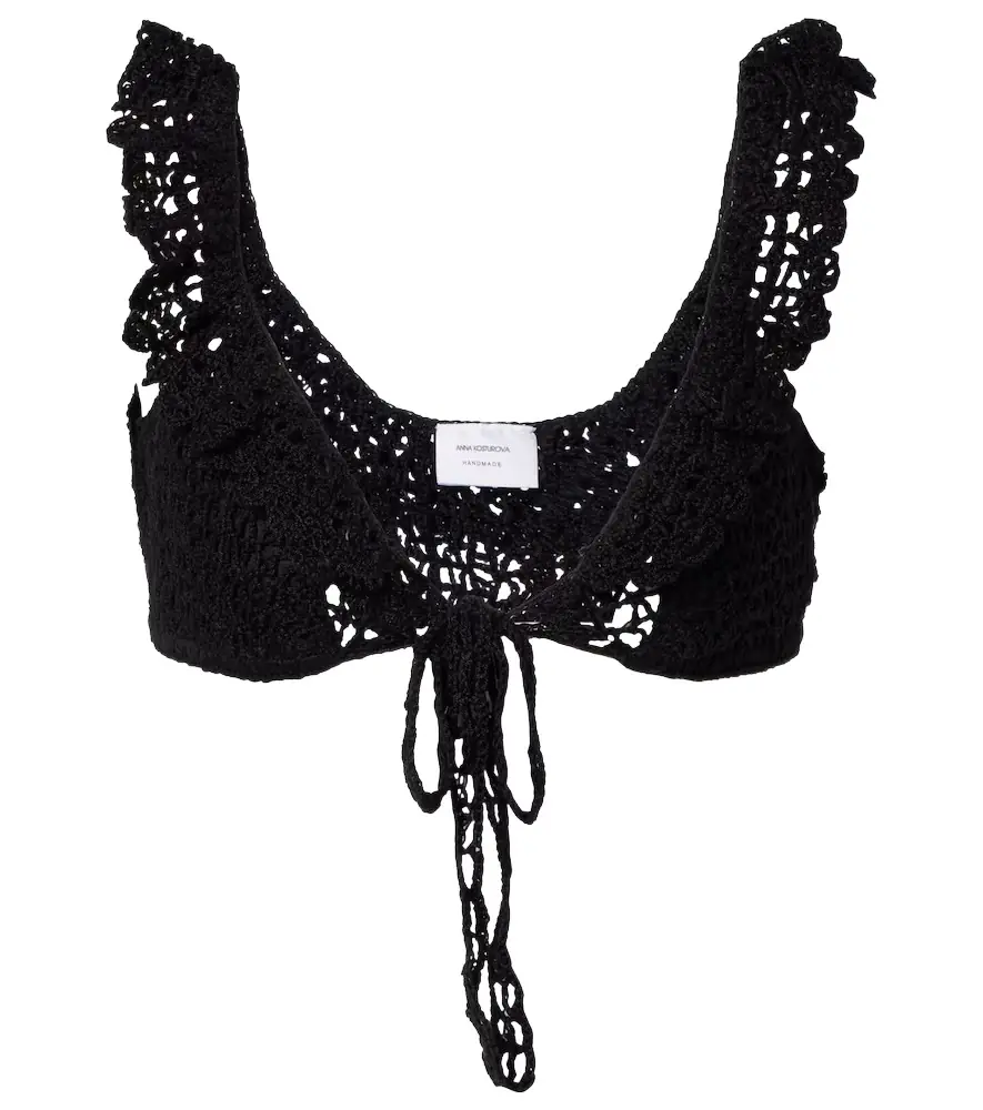 Anna Kosturova Crochet crop top