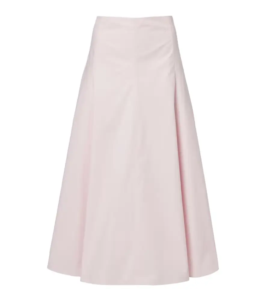 Jacquemus Triangle cotton poplin midi skirt