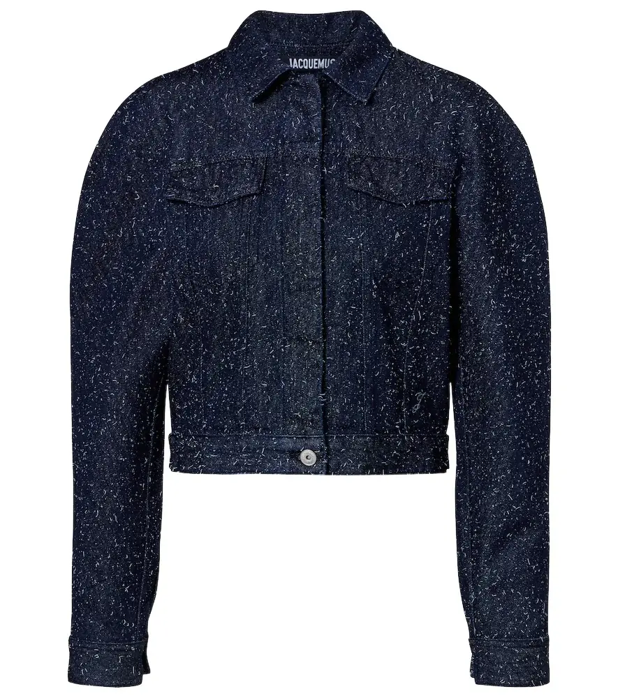 Jacquemus Ovalo de-Nîmes embroidered denim jacket