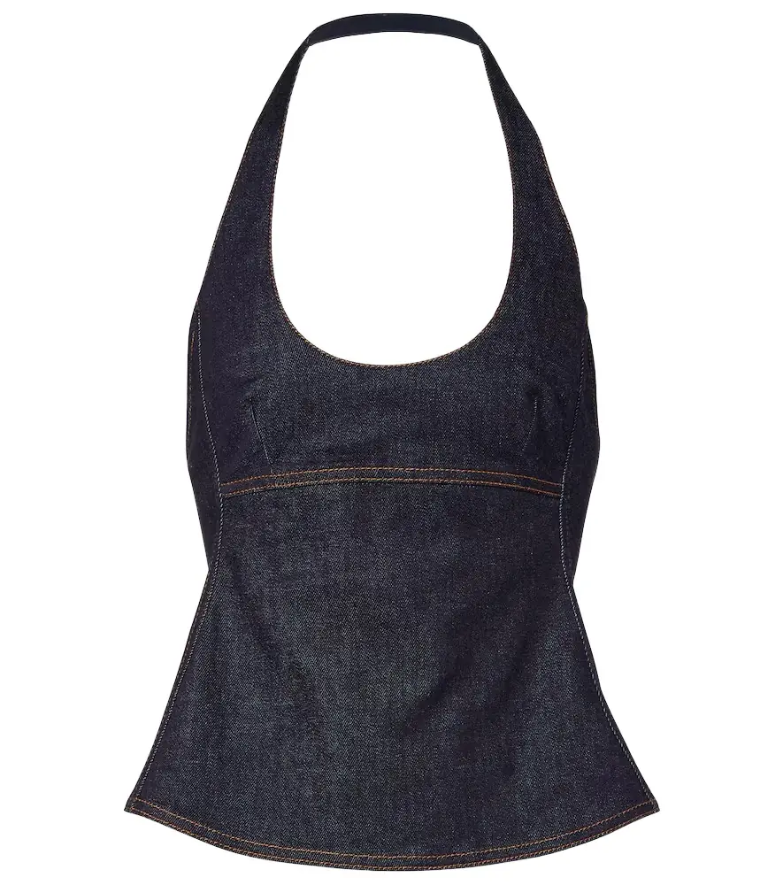 Jacquemus Lavoir de-Nîmes denim halterneck top