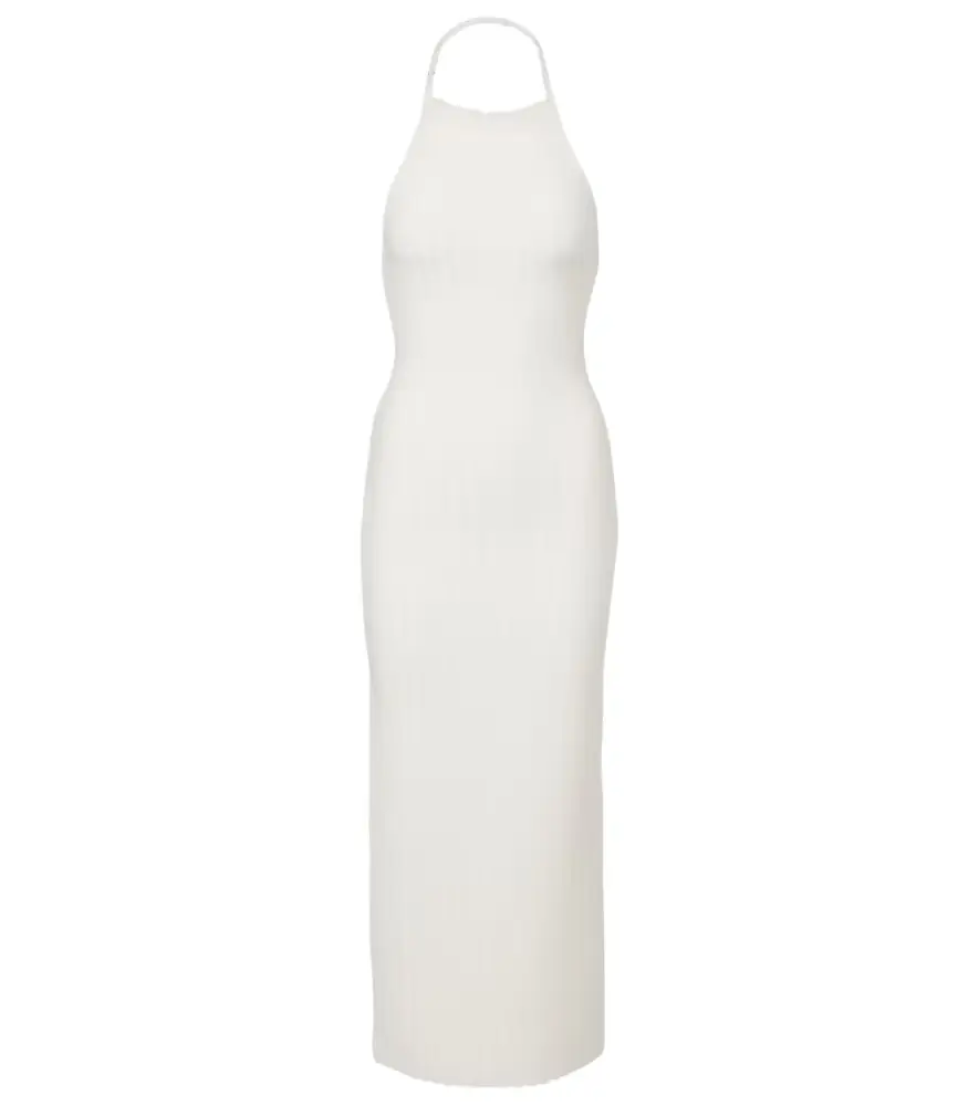 Jacquemus Tablier knitted midi dress