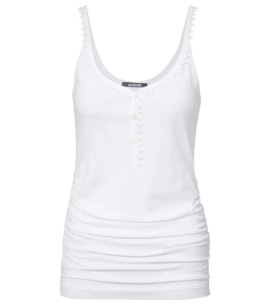Jacquemus Clavela cotton tank top