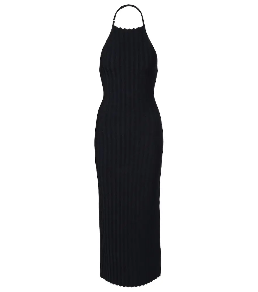 Jacquemus Tablier knitted midi dress