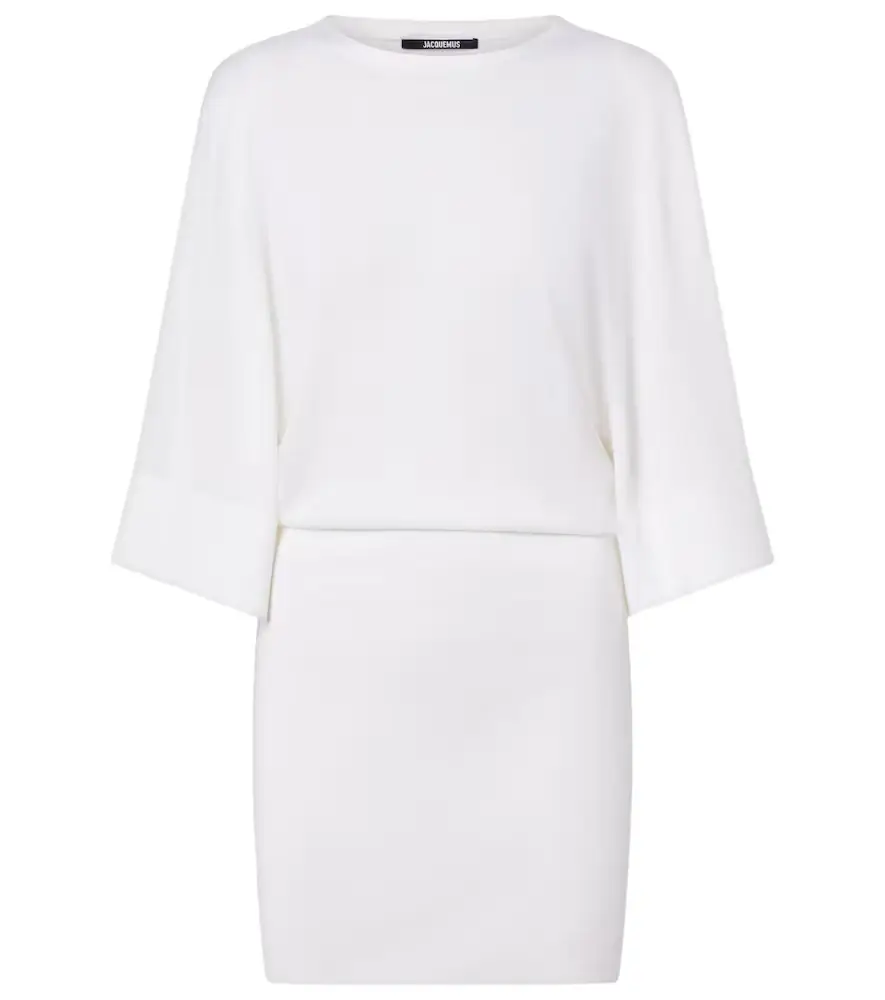 Jacquemus Mananco wool and silk minidress