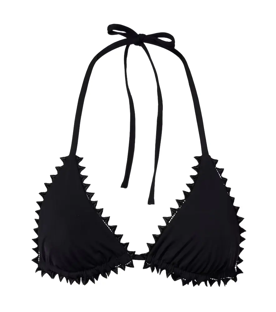Jacquemus Picot embroidered bikini top