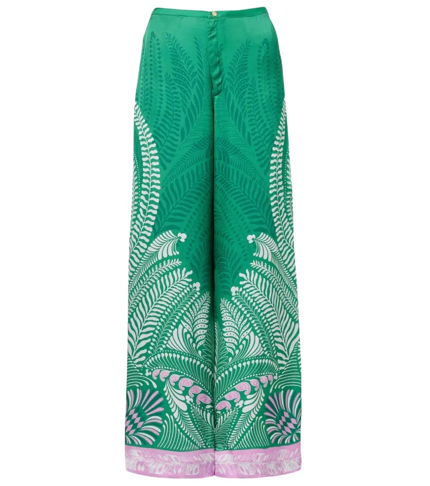 Poupette St Barth Clea printed wide-leg pants