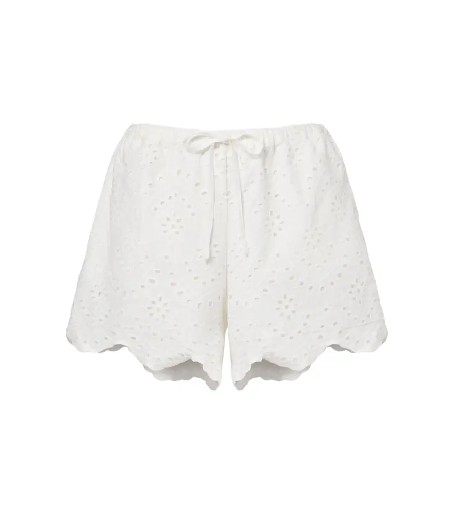 Poupette St Barth Cruse broderie anglaise cotton shorts