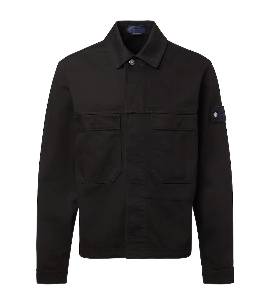 Stone Island Compass denim overshirt