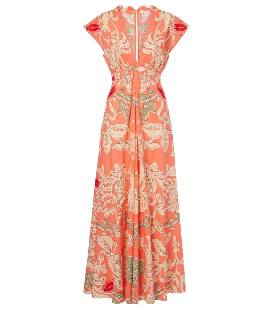 Poupette St Barth Noreen printed cotton maxi dress