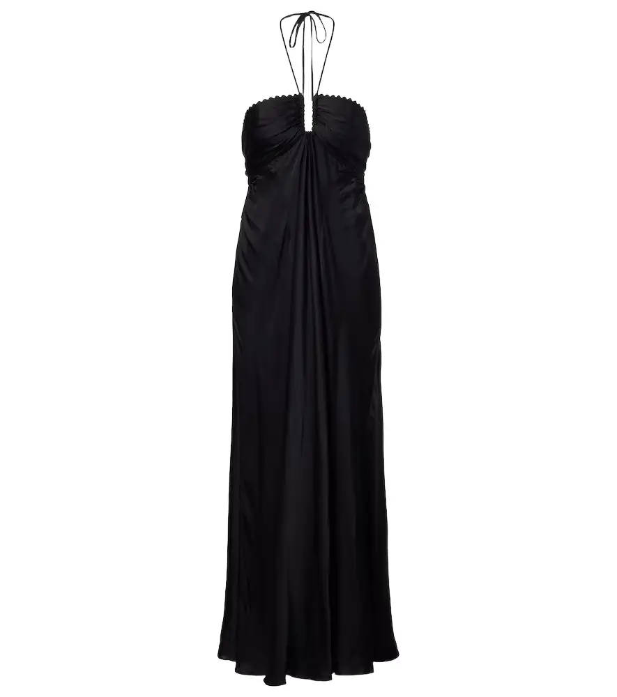 Poupette St Barth Halterneck maxi dress