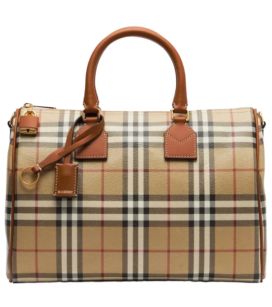 Burberry Bowling Medium  Check top-handle bag