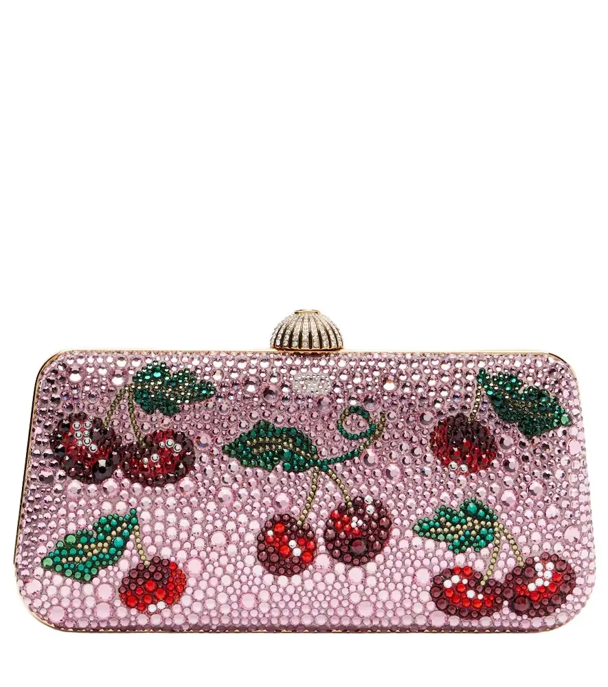 Valentino Garavani Carry Secrets Cherryfic embellished clutch