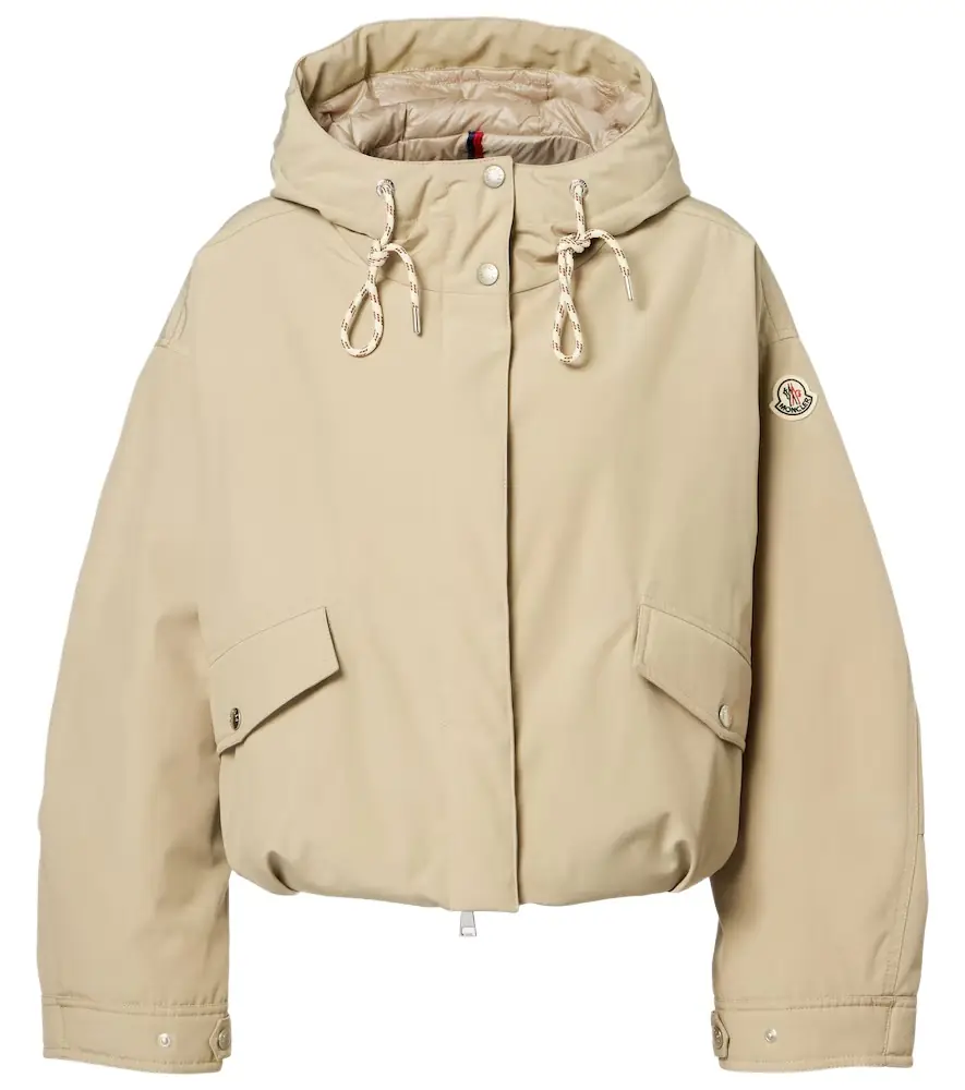 Moncler Eucalyptus cropped down jacket