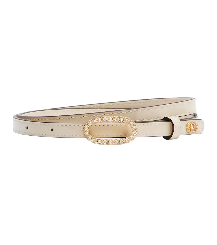 Valentino Garavani Embellished leather belt
