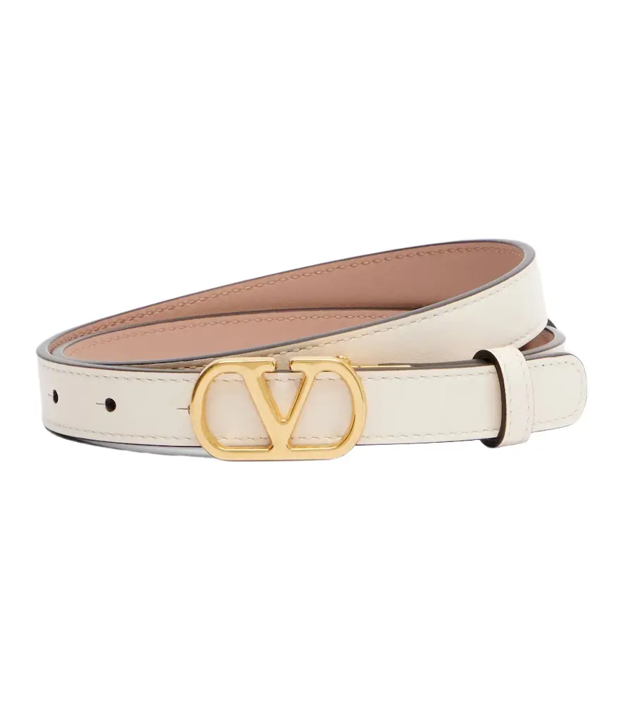 Valentino Garavani VLogo reversible leather belt