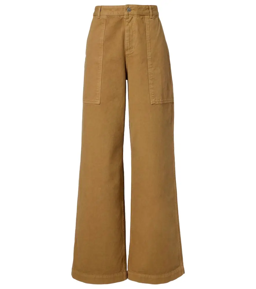 Moncler High-rise wide-leg pants