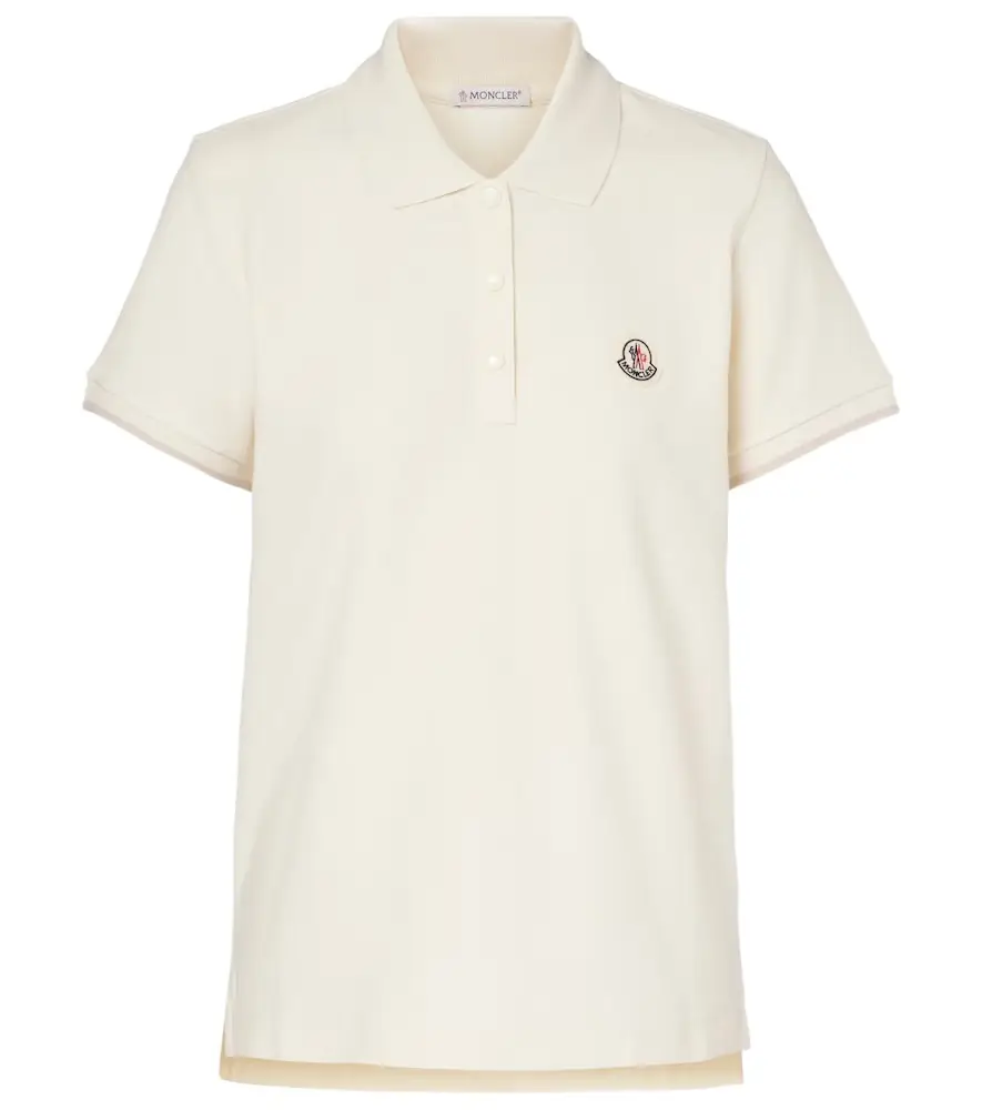 Moncler ogo cotton piqué polo shirt