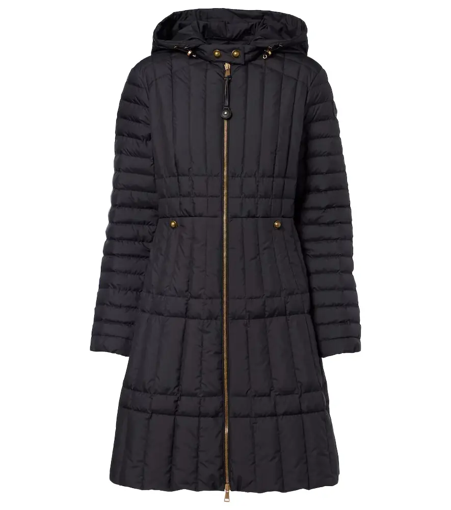 Moncler enthelong quilted down coat