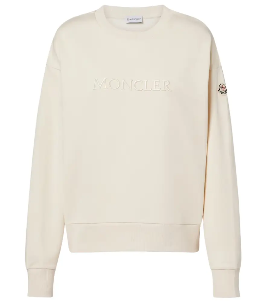 Moncler Logo cotton jersey sweatshirt